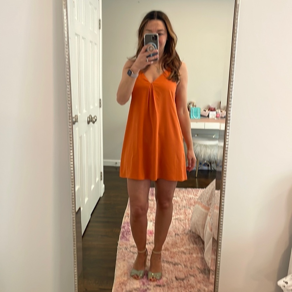 Alice + Olivia Orange Mini Dress